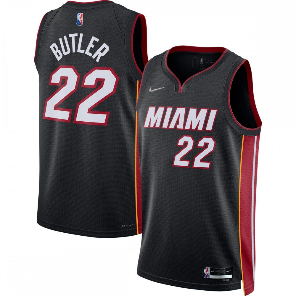 Jimmy Butler Miami Heat 2021/22 Diamond Swingman Jersey - Icon Edition - Black-Pro Kit Vault | Brand New 26/27 Sports Jerseys
